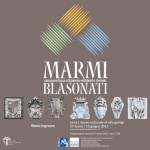 Locandina mostra Marmi Blasonati  Locandina mostra Marmi Blasonati